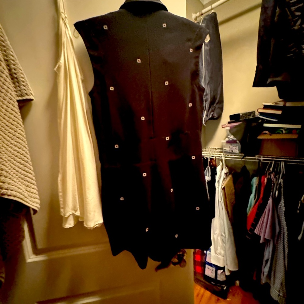 Opening ceremony black romper with tie was it and collar